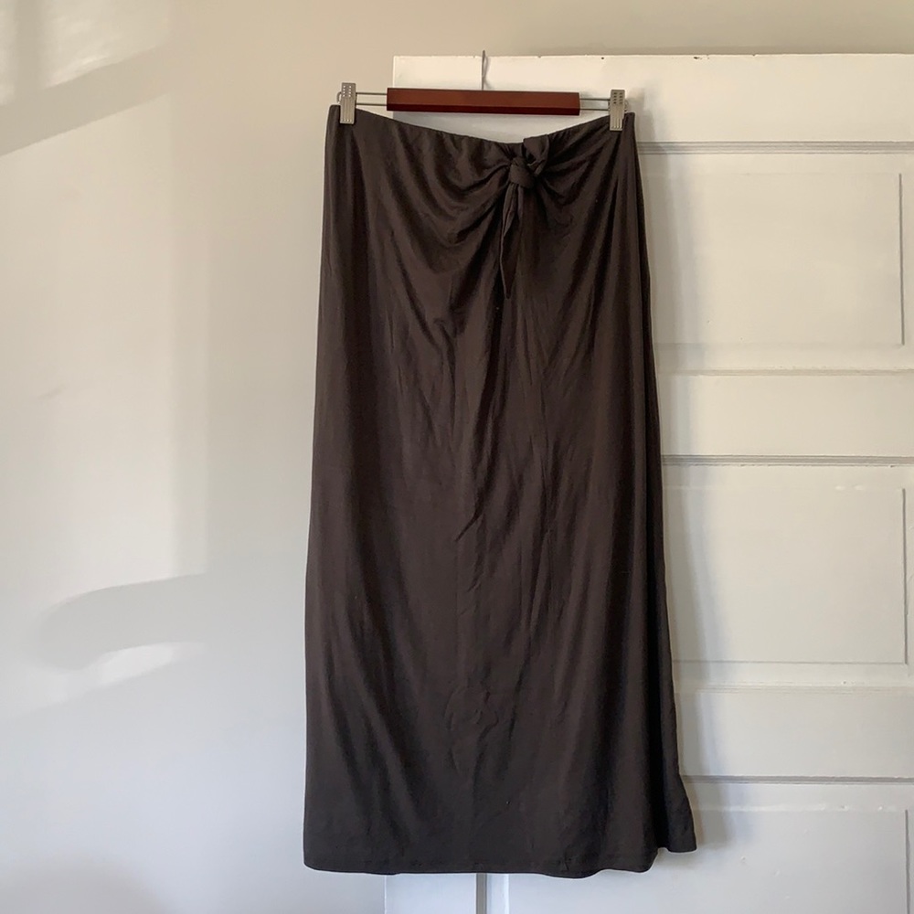 Grey ankle length skirt